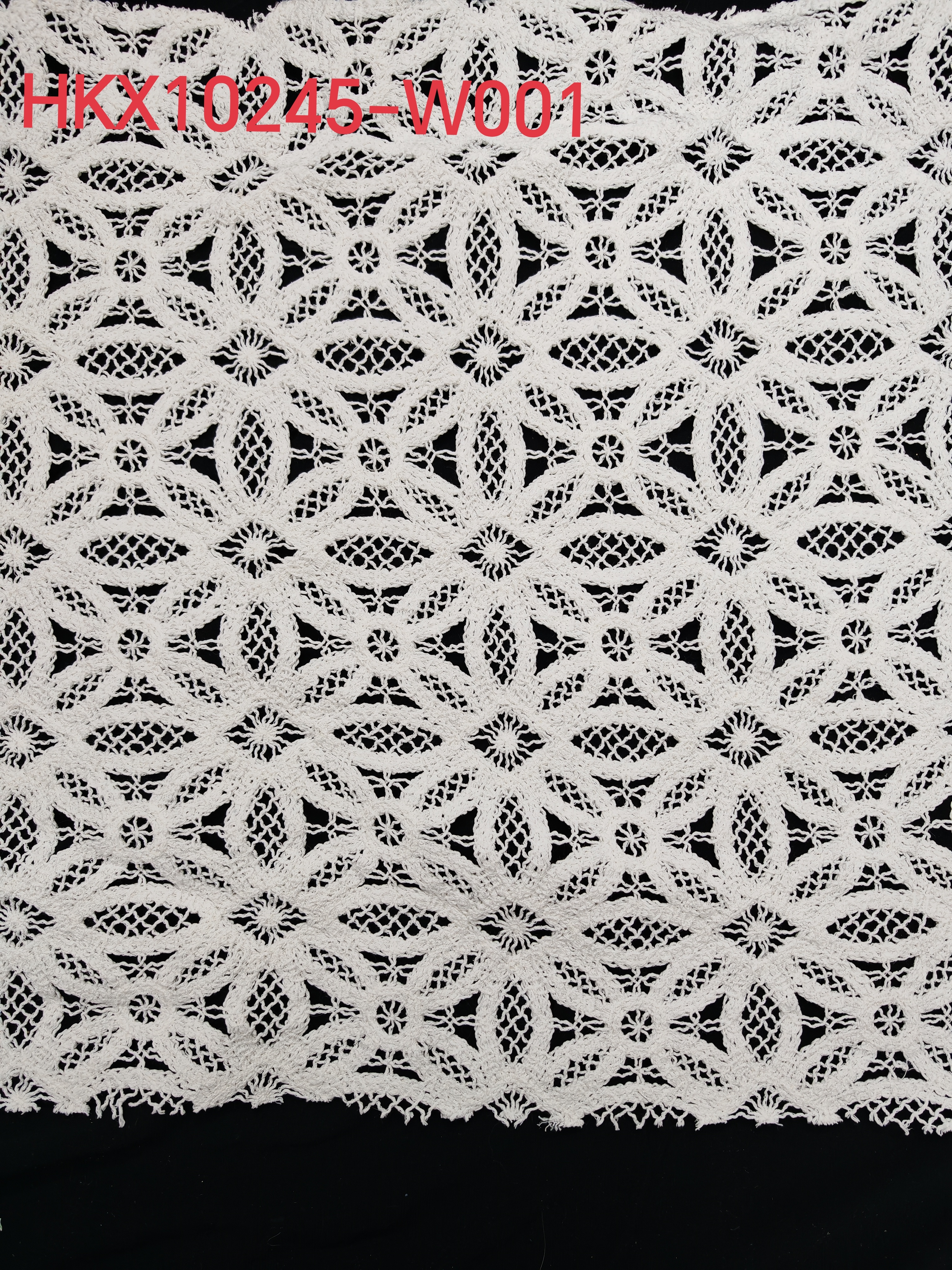 Elegant Flower Pattern With Cording Embroidery HKX10245 sequins embroidery factory