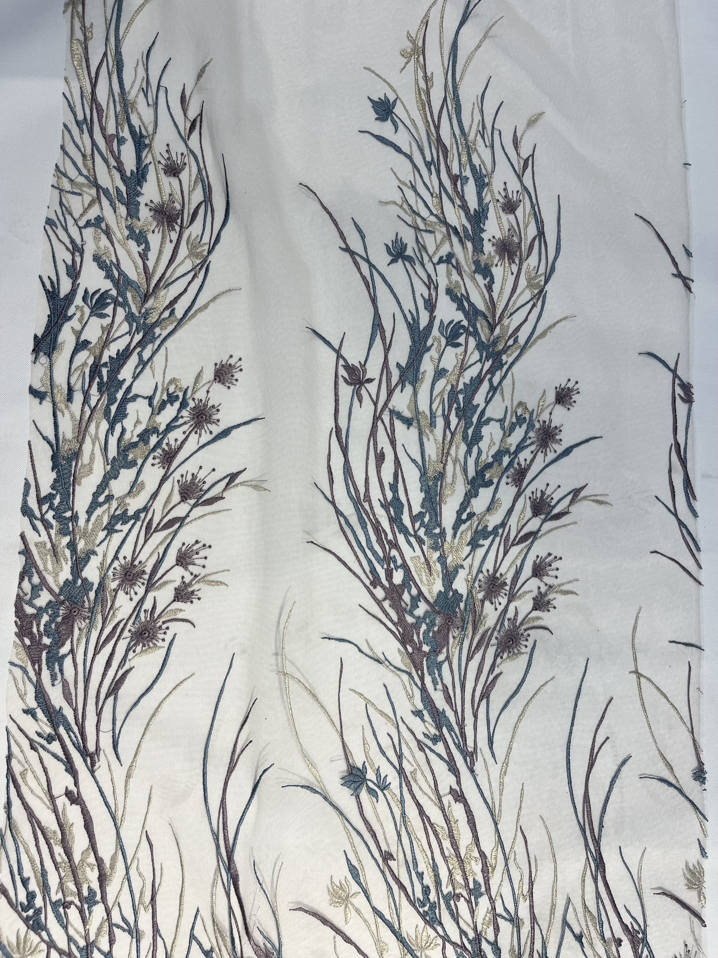 Elegant Flower Pattern With Plain Embroidery HKP10307 embroidery fabric,fashion embroidery fabric,textile