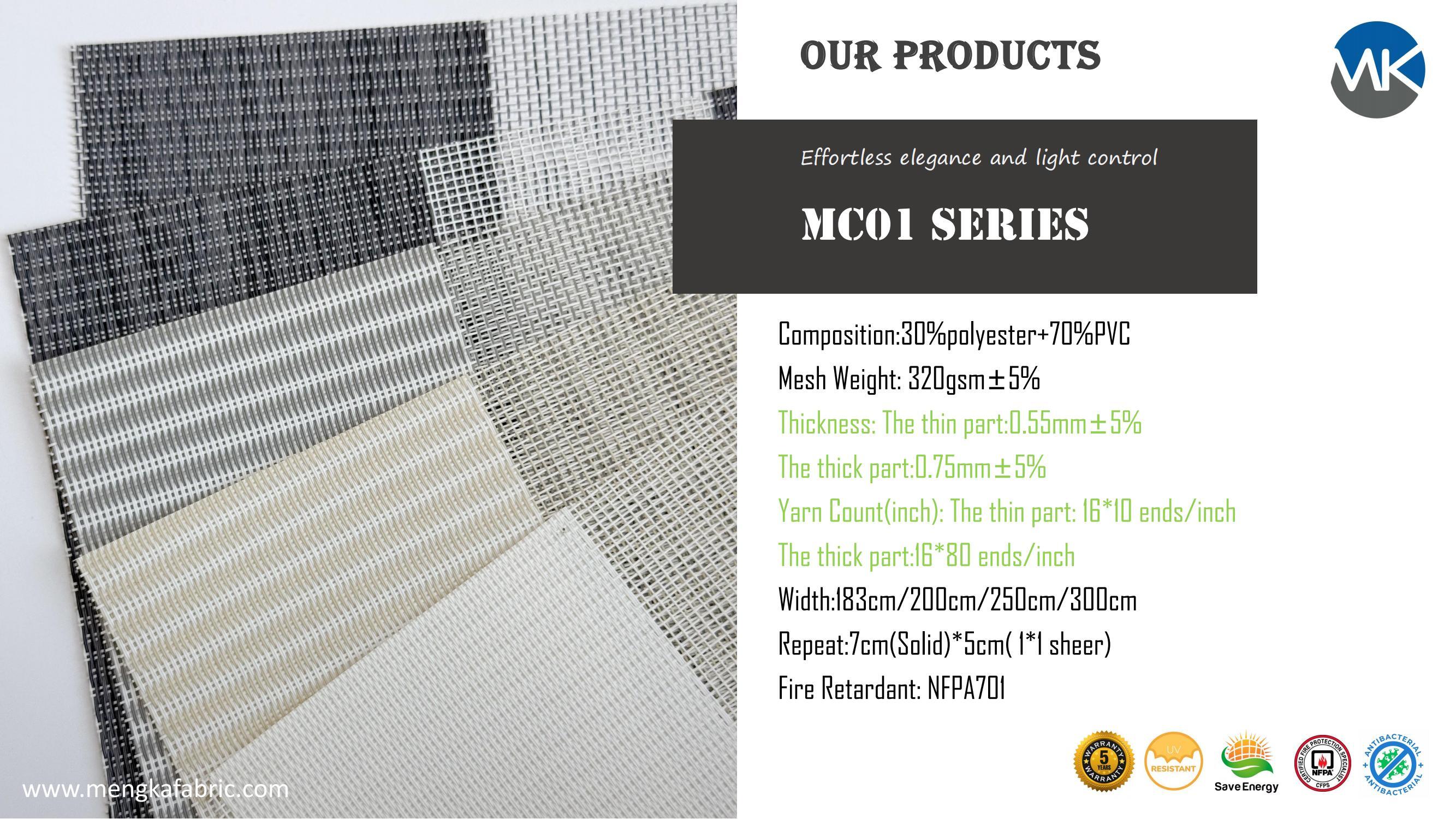 MC01 SERIES Zebra Screen Fabric