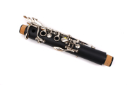 Yinfente Professional Clarinet Bb 17 key Ebonite Wood With Clarinet Case and Accessories