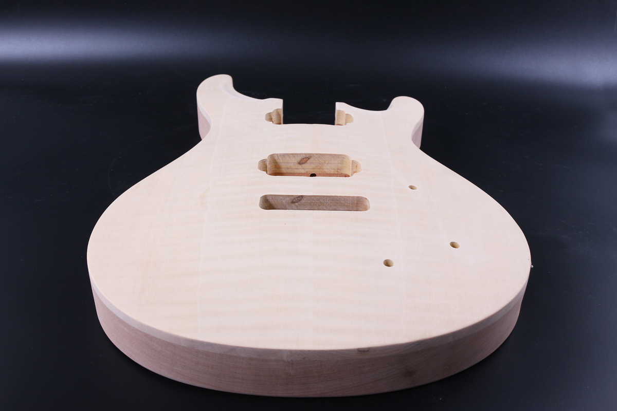 Unfinished Guitar Body Mahogany Maple wood For Electric Guitar Replacement Set in 