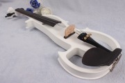 New Yinfente Electric Violin 4/4 Sweet Tone Free Case Bow Solid wood Advance White Color Silent Violin