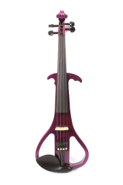 Purple Violin Electric Violin 4/4 Sweet Tone Free Case Bow Solid wood Advance Red Color Silent Violin