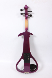 Purple Violin Electric Violin 4/4 Sweet Tone Free Case Bow Solid wood Advance Red Color Silent Violin