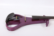 Purple Violin Electric Violin 4/4 Sweet Tone Free Case Bow Solid wood Advance Red Color Silent Violin