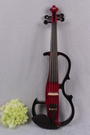 Yinfente Electric Violin 4/4 Sweet Tone Free Case Bow Solid wood Advance Red Black Color Silent Violin