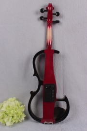 Yinfente Electric Violin 4/4 Sweet Tone Free Case Bow Solid wood Advance Red Black Color Silent Violin
