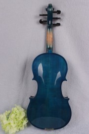 New 5 string electric violin acoustic violin Blue color 4/4 full size violin With violin bow violin case
