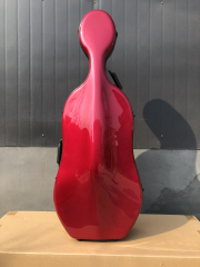 yinfente Advance 4/4 Cello Case Carbon Fiber Cello Box Red Color Wide montagnana Cello