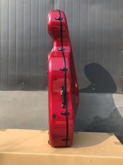 yinfente Advance 4/4 Cello Case Carbon Fiber Cello Box Red Color Wide montagnana Cello