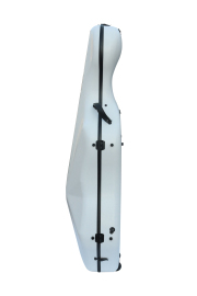 4/4 Cello Case Carbon Fiber Cello Box Full size White Strong Light Strap Wheels #US