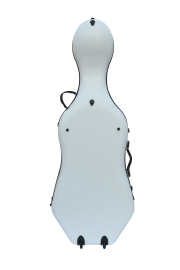 4/4 Cello Case Carbon Fiber Cello Box Full size White Strong Light Strap Wheels #US