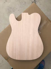 Unfinished Electric Guitar Body Mahogany Wood Flame Maple Veneer Diy Guitar TELE telecaster electric guitar