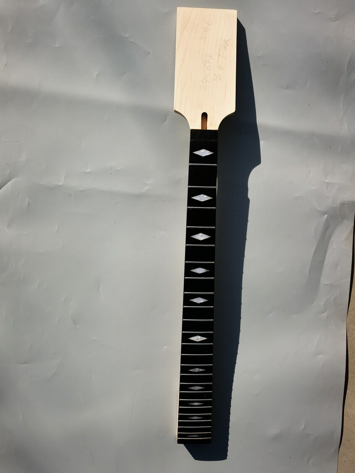  24fret Maple 25.5inch Electric Guitar Neck Ebony Guitar fretboard Diamond Inlay