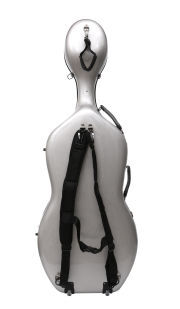 yinfente Silver Cello Case 4/4 Carbon Fiber Cello Box Hard Cases Strong Light 3.1kg