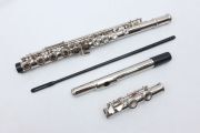 yinfente New 16 Hole C key Flute With Gloves Cleaning Rod Case closed hole Nickel Silver