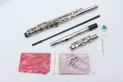 yinfente New 16 Hole C key Flute With Gloves Cleaning Rod Case closed hole Nickel Silver