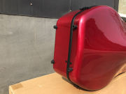 yinfente Cello Case hard case 4/4 Full size Carbon Fiber for Montagnana Cello Dark Red