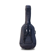 Advance 3/4 Bass Bag Soft Oxford Strong Strap with Wheels Black Bass Case