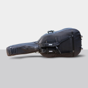 Advance 3/4 Bass Bag Soft Oxford Strong Strap with Wheels Black Bass Case