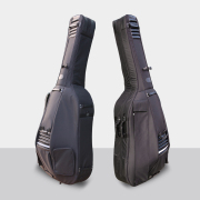 Advance 3/4 Bass Bag Soft Oxford Strong Strap with Wheels Black Bass Case