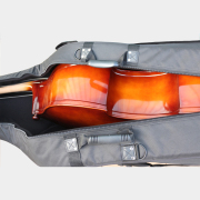 Advance 3/4 Bass Bag Soft Oxford Strong Strap with Wheels Black Bass Case
