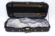 Yinfente double violin case 4/4 full size oblong violin bag strong light thick padding protect your violins