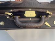 Yinfente double violin case 4/4 full size oblong violin bag strong light thick padding protect your violins