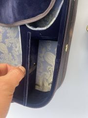 Yinfente double violin case 4/4 full size oblong violin bag strong light thick padding protect your violins