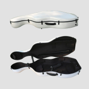 yinfente 4/4 7/8 Cello Case Carbon Fiber Cello Box White Strong Light Strap Wheels