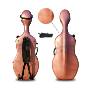 yinfente 4/4 Full Size Cello Case Carbon Fiber Cello Box For 4/4 Cello Rose gold Strong light Cello Cases