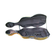 yinfente Full Size Cello Case Carbon Fiber Cello Box Brown Strong Light Strap Wheels Yinfente Cello Cases 3.7kg