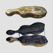 yinfente Full Size Cello Case Carbon Fiber Cello Box Brown Strong Light Strap Wheels Yinfente Cello Cases 3.7kg