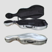 yinfente Full Size Cello Case Carbon Fiber Cello Box Silver color Strong Light Strap Wheels Yinfente Cello Cases 3.7kg