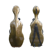 yinfente Advance 4/4 cello case Full Size Carbon fiber cello box Brown Protect Cello