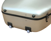 yinfente 4/4 cello Case Carbon Fiber Champagne Silver Color Strong Light Protect Cello with wheel