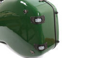 yinfente 4/4 Cello Case Hard Shell Carbon Fiber Cello Box with Wheels Handles Green