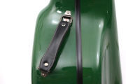 yinfente 4/4 Cello Case Hard Shell Carbon Fiber Cello Box with Wheels Handles Green