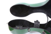 yinfente 4/4 Cello Case Hard Shell Carbon Fiber Cello Box with Wheels Handles Green