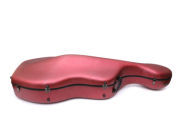 Yinfente Red Cello Case 4/4 Size Hard Carbon Fiber Cello Box Protect With Wheels Carry Cello Strap