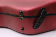 Yinfente Red Cello Case 4/4 Size Hard Carbon Fiber Cello Box Protect With Wheels Carry Cello Strap