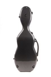 4/4 violin case Carbon fiber composite Bow holder Hygrometer Back strap Black