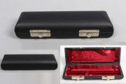 Yinfente Black Piccolo Flute Hard Case Faux Leather Outer Piccolo Case Holder