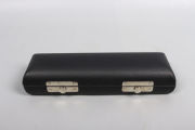Yinfente Black Piccolo Flute Hard Case Faux Leather Outer Piccolo Case Holder