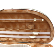 yinfente 4/4 Violin Case with Straps 2 Bows Holder Strong Light Case for Carrying a Violin