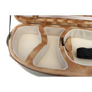 yinfente 4/4 Violin Case with Straps 2 Bows Holder Strong Light Case for Carrying a Violin