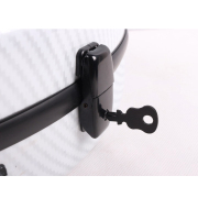 4/4 violin case Carbon fiber composite Bow holder Hygrometer Back strap #049