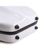 4/4 violin case Carbon fiber composite Bow holder Hygrometer Back strap #049