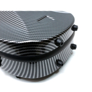 Black Violin Case 4/4 Full Size Carbon Fiber Hard Case for Violin Back Strap