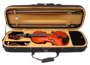 yinfente New Violin Case 4/4 Full Size Violin Box Wooden Oblong Cases for Violin Straps
